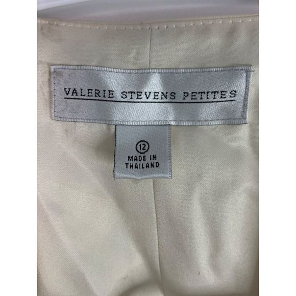 VTG Valerie Stevens Petite 12 Navy Blazer with Vest NWT Jacket One Button 6350 - Picture 3 of 15